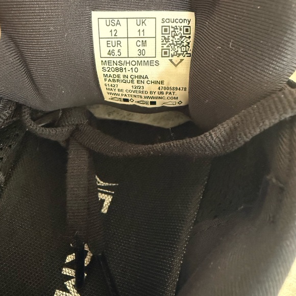 Saucony Triumph Form Fit Black Mesh Running Sneakers Men’s 12 - Picture 11 of 14